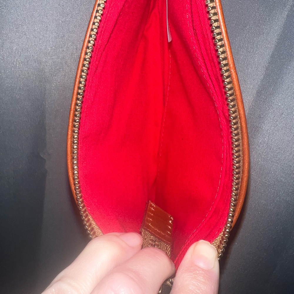 Dooney & Bourke Red Wristlet w/ St. Cardinals Logo - Picture 4 of 4